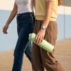 400 ML Glass Travel Water Bottle with Silicone Sleeve for Travellers (1 Pc)