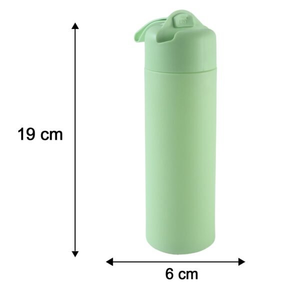 400 ML Glass Travel Water Bottle with Silicone Sleeve for Travellers (1 Pc)
