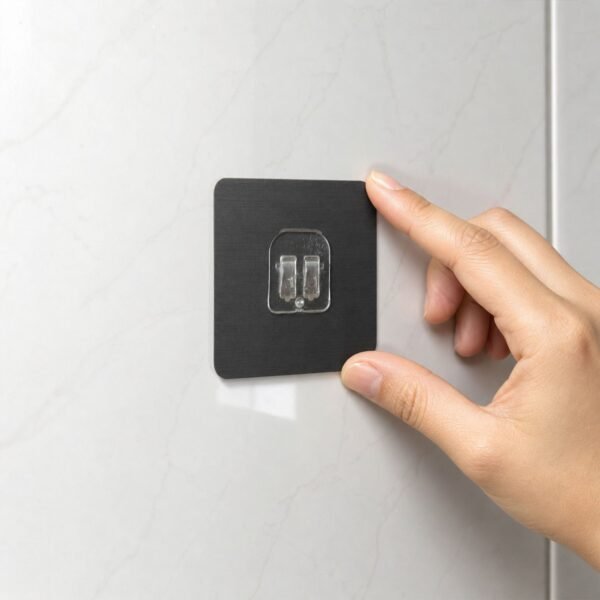 Self-Adhesive Transparent Wall Hook – Damage-Free, Reusable Holder