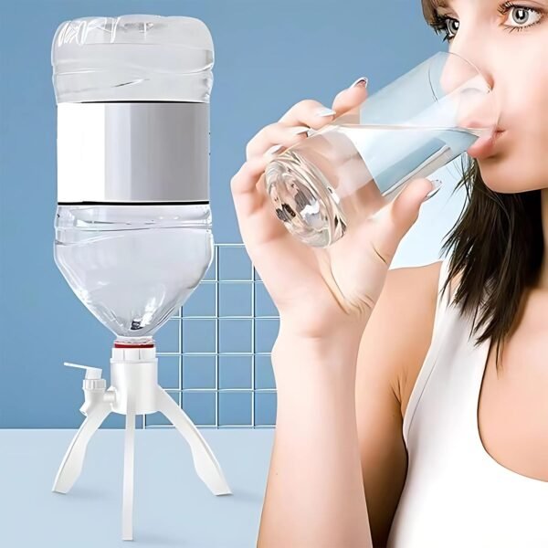 Water Dispenser Stand – Universal Plastic Tap & Foldable Tripod