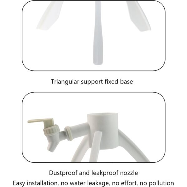 Water Dispenser Stand – Universal Plastic Tap & Foldable Tripod