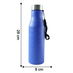 Stainless Steel Water Bottle 1000ML – Leakproof with Carry Strap