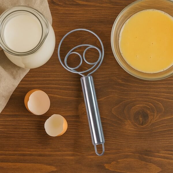 Stainless Steel Spiral Hand Whisk Set – Efficient & Durable