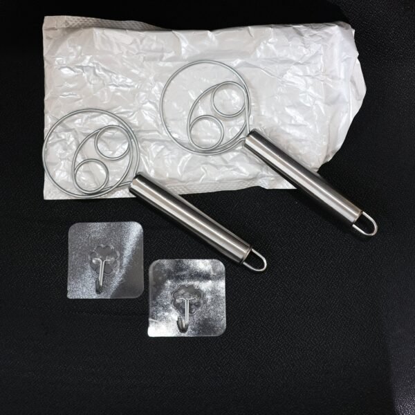 Stainless Steel Spiral Hand Whisk Set – Efficient & Durable