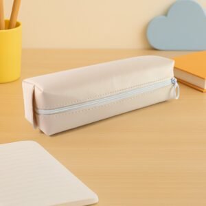 PU Leather Pencil Pouch – Slim, Soft Zippered Stationery Case