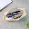 PU Leather Pencil Pouch – Slim, Soft Zippered Stationery Case